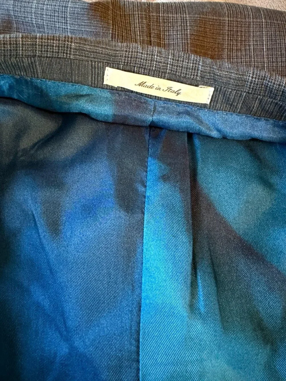 Paul Smith 40R Soho Gray Check 100% Wool Soft Shoulder Blazer Jacket Sport Coat